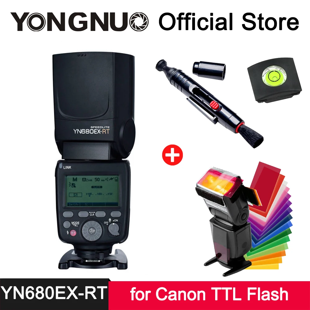 YongNuo YN680EX-RT Speedlite Lithium Battery GN60 Wireless Trigger 2.4G Radio TTL Master Slave Flash Light for Canon YN-E3-RT |