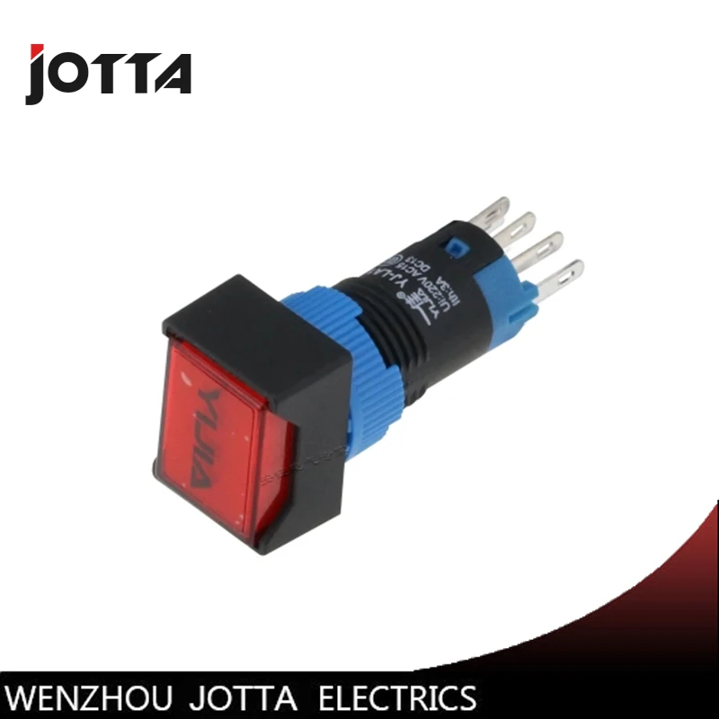 

LA12-11DN/J rectangular illuminated momentary push button switch