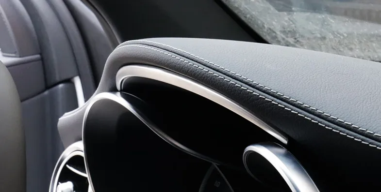 Авто аксессуар приборной панели крышка экрана отделка для Mercedes-Benz C Class W205/GLC x253- мета