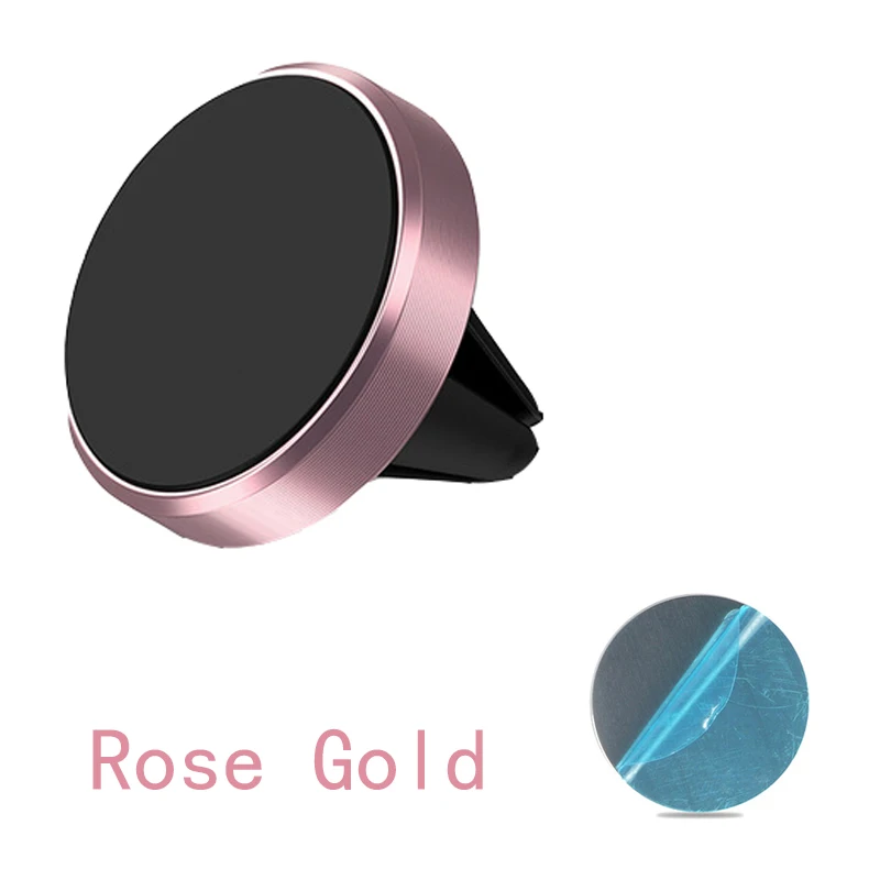 Rose Car Holder Поддержка магнитного телефона Voiture gps Автомобильный держатель для телефона на вентиляционное отверстие Магнитная подставка для мобильного смартфона сотовый телефон планшет - Цвет: Rose Car Holder