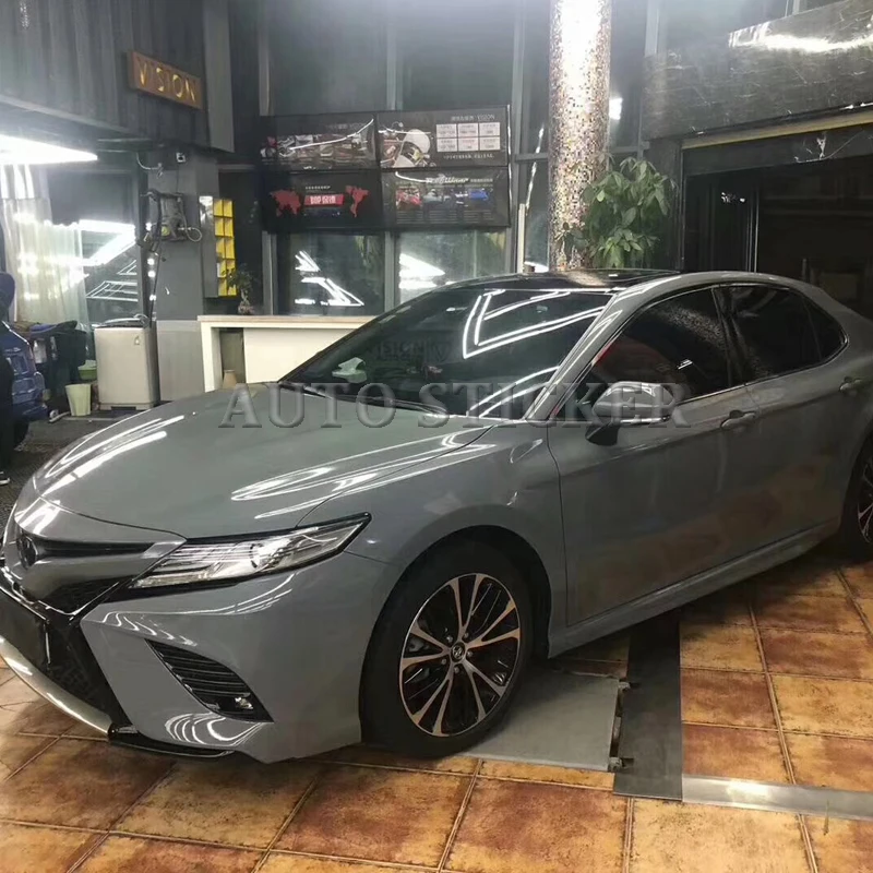 Cement Grey Ultra Glossy Vinyl wrap 3