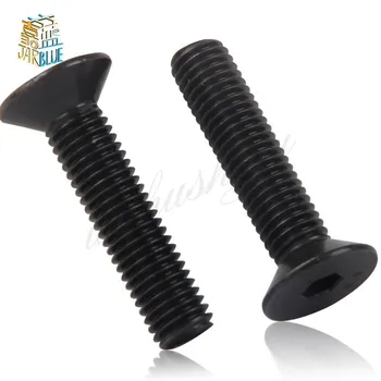 

15PCS 10.9 Level Flat Glass Screws Countersunk Head Hexagon Screws M6*8/10...70mm