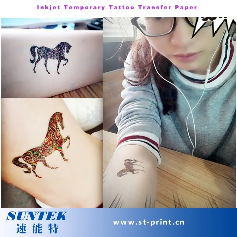 (STC-T10) Inkjet Temporary Tattoo Transfer Printing  Paper
