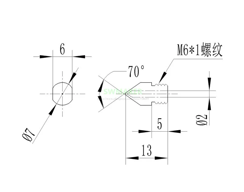 1 шт. MK8 высокое Температура закаленной Сталь насадка 0,4/0,6/0,8/1,0/1,2/1,5 мм 1,75 мм для MK9 Creality CR-10 Ender3 Anet 3D принтер