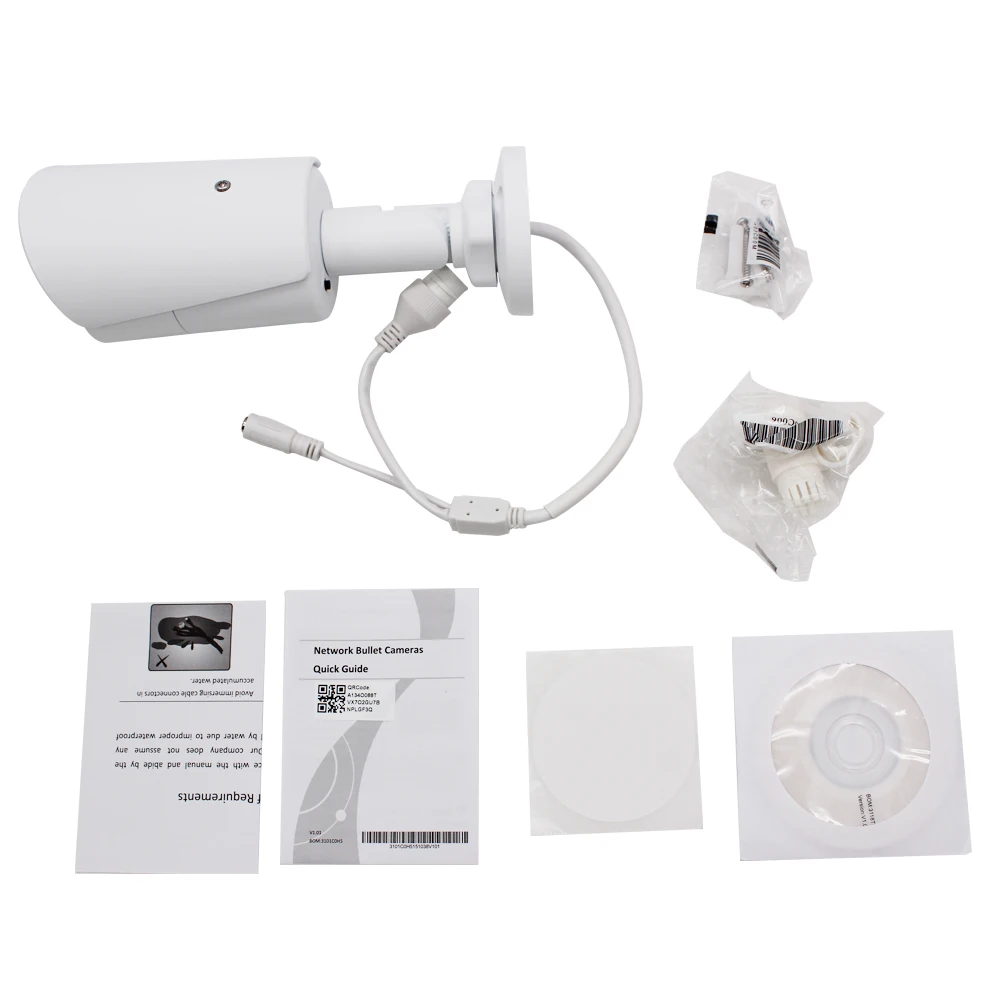 Uniview (Hikvision совместимый) 8MP Пуля IP камера PoE Onvif дома/наружного видеонаблюдения
