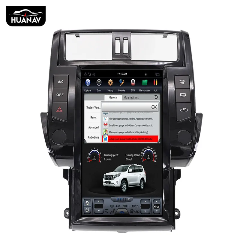 Android 8,1 автомобильный dvd-плеер gps навигация для TOYOTA Land Cruiser Prado 150 2010-2013 авто радио плеер мультимедиа головное устройство