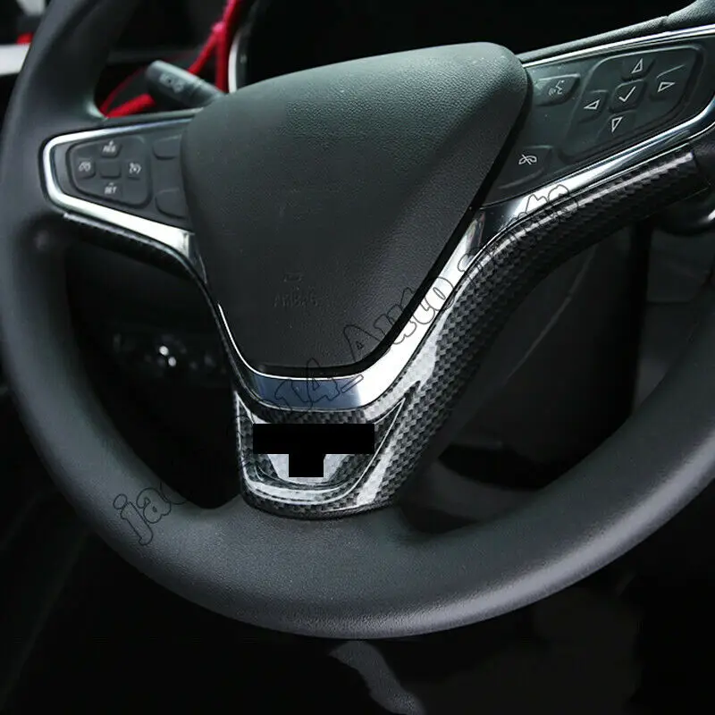 ABS углеродного волокна внутренняя крышка рулевого колеса Накладка подходит для Chevrolet Equinox