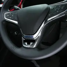 ABS углеродного волокна внутренняя крышка рулевого колеса Накладка подходит для Chevrolet Equinox