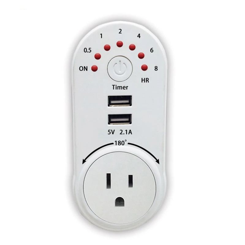 

NEW US/UK/EU Dual USB 5V 2.1A Digital Timer Switch Energy-Saving Plug Socket Power Switch Timer Outlet Household Appliances