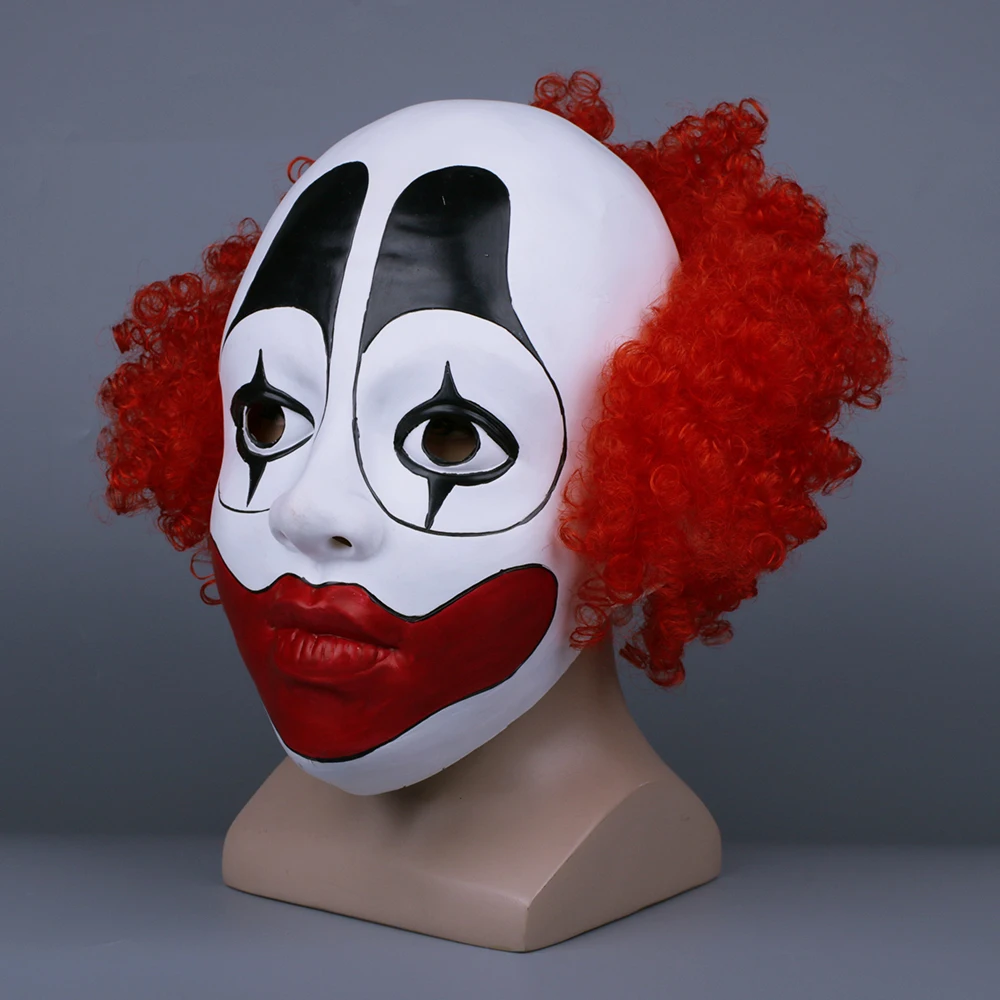Halloween Clown Mask Cosplay ANIMAL WORLD YiFeng Lee Funny Joker with Hat Masks Helmet Party Props  (4)