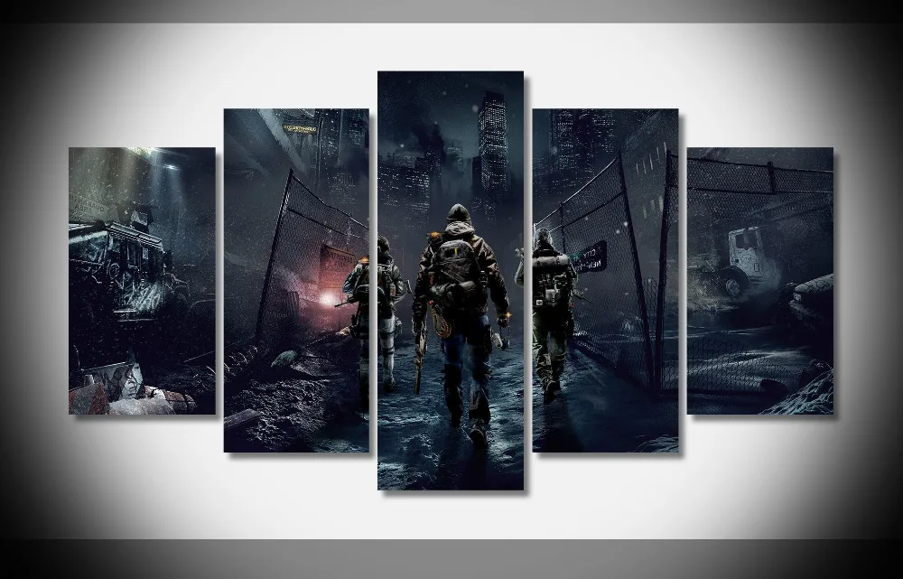 

6867 tom clanycs the division 2 poster Framed Gallery wrap art print home wall decor wall picture Already to hang digital print