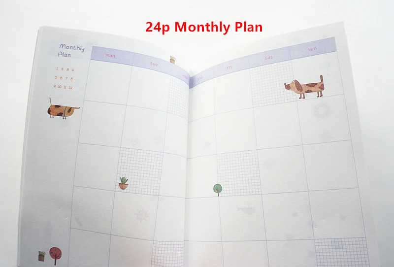 season 365 any year planner monthly daily plan agenda cute diary