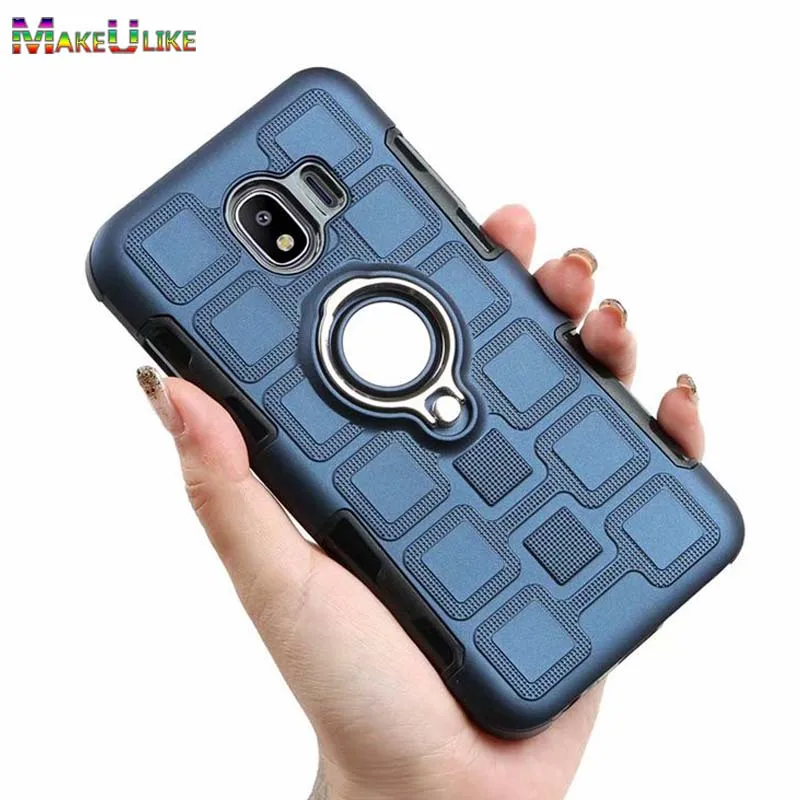 

MAKEULIKE Ring Back Case for Samsung Galaxy J6 2018 Cover TPU Armor Phone Bags Case For Samsung Galaxy J6 2018 EU Version Fundas