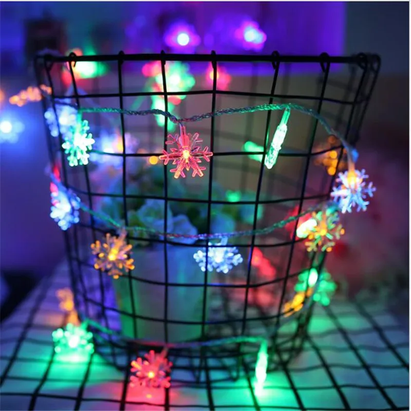 5M 28LEDS Snowflake LED String Lights Christmas Holiday Lighting for the Curtain Bedroom Party Wedding Decoration 5M 28LEDS Snowflake LED String Lights Christmas Holiday Lighting for the Curtain Bedroom Party Wedding Decoration