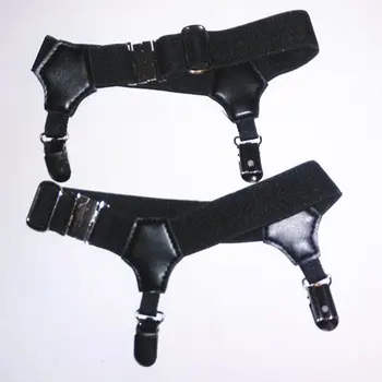 

2pcs 6 Colors Sexy Double Clip Thick Thin Women Men Sock Garter Suspender Costume Cosplay Accessories