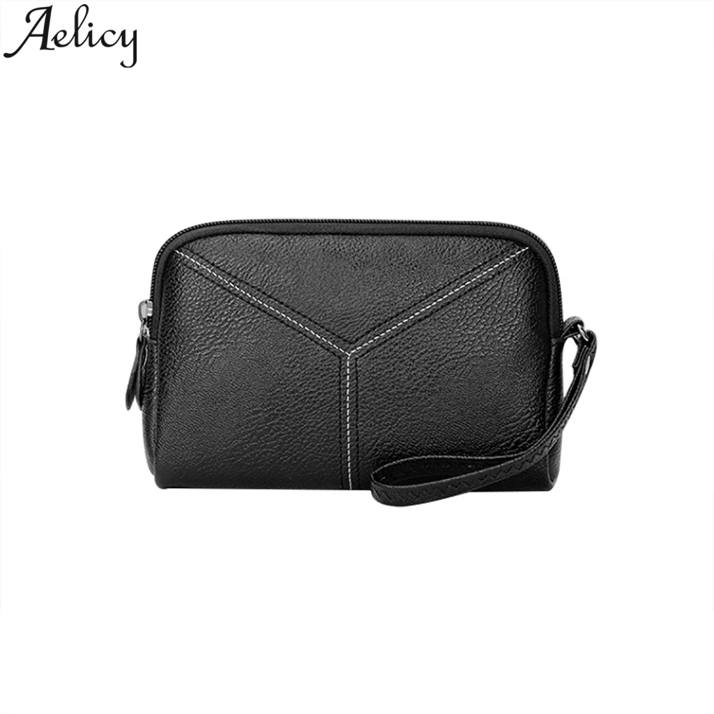 

Aelicy Multi-function Women Short Wallet Coin Purse Wallet Mobile Phone Bag Leather Square Coins Change Keys Card Holder Bag