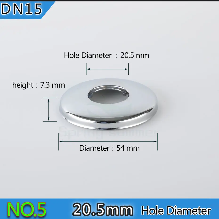 Весна Лето DN15 1/2 20 мм смеситель для душа декоративная крышка хромированная отделка покрытие из нержавеющей стали аксессуары для ванной комнаты ZZG01