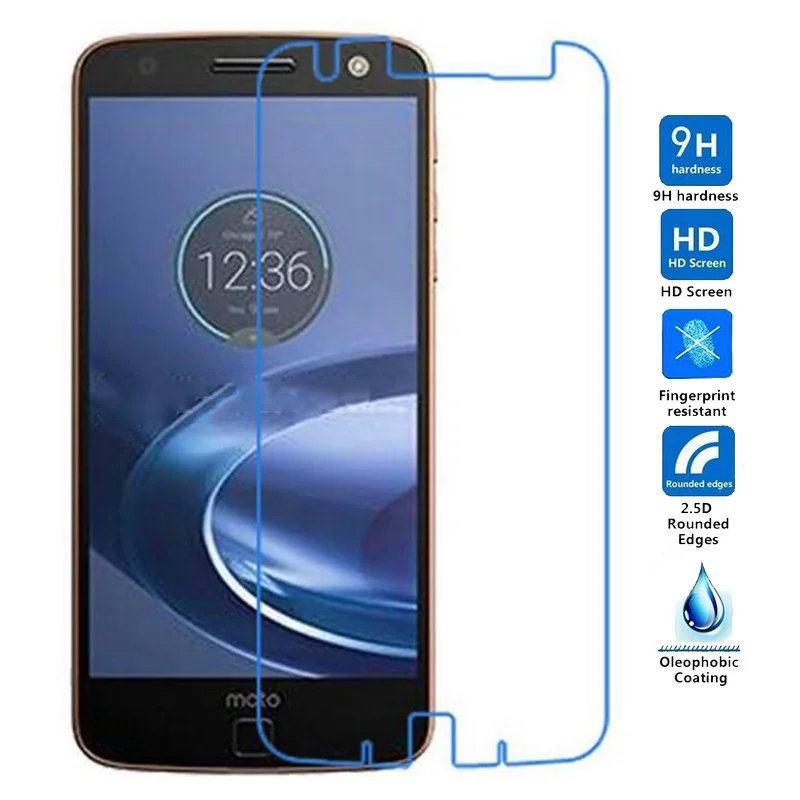 For Motorola MOTO X 2017 Screen Protector Tempered Glass Moto Z Force Z2 2018 film | Мобильные телефоны и аксессуары