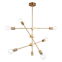 DX скандинавские вращающиеся люстры DIY подвесной светильник 220 в 110 В Современный Люстра светильник ing для гостиной ресторанов