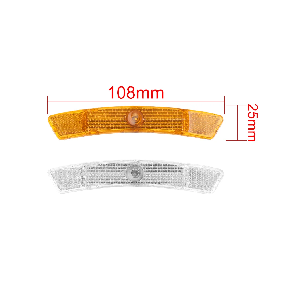 2 шт. Велосипедное колесо отражающий пластик лист безопасности мегафон крепление клип тревожный светоотражатель свет горный велосипед аксессуары