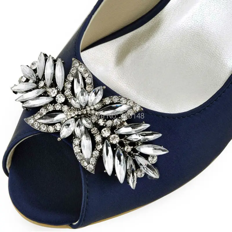 navy and silver shoes for wedding