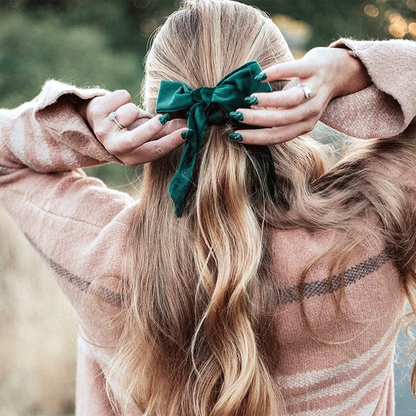M MISM новые модные бархатные резинки для волос бант-галстук эластичные резинки для волос для женщин резинки для волос конский хвост держатели аксессуары для волос для девочек