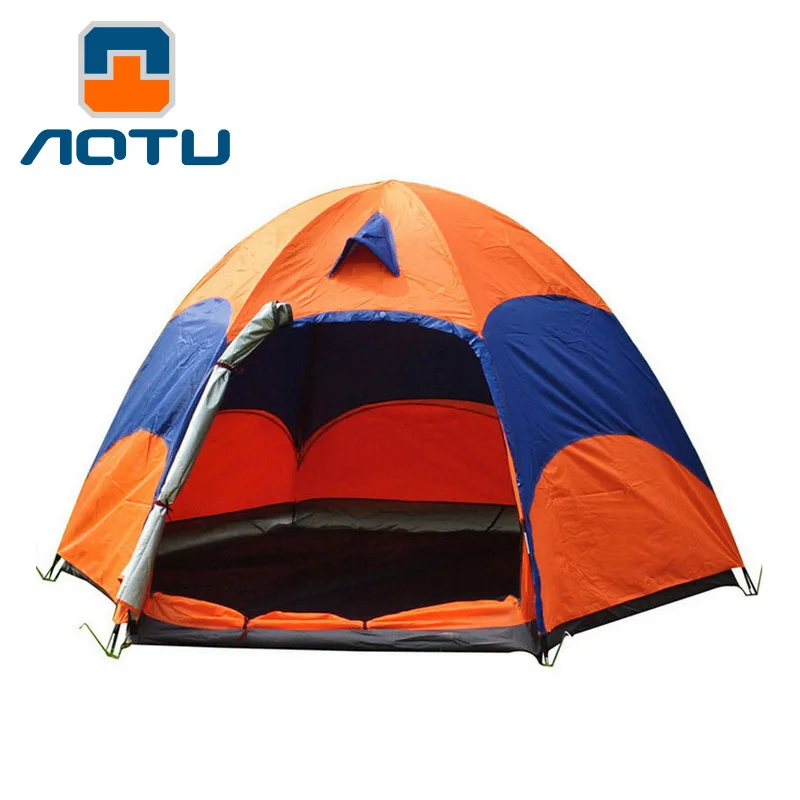AOTU 5-8 человек большая кемпинговая палатка двухслойная Солнцезащитная УФ-Пляжная