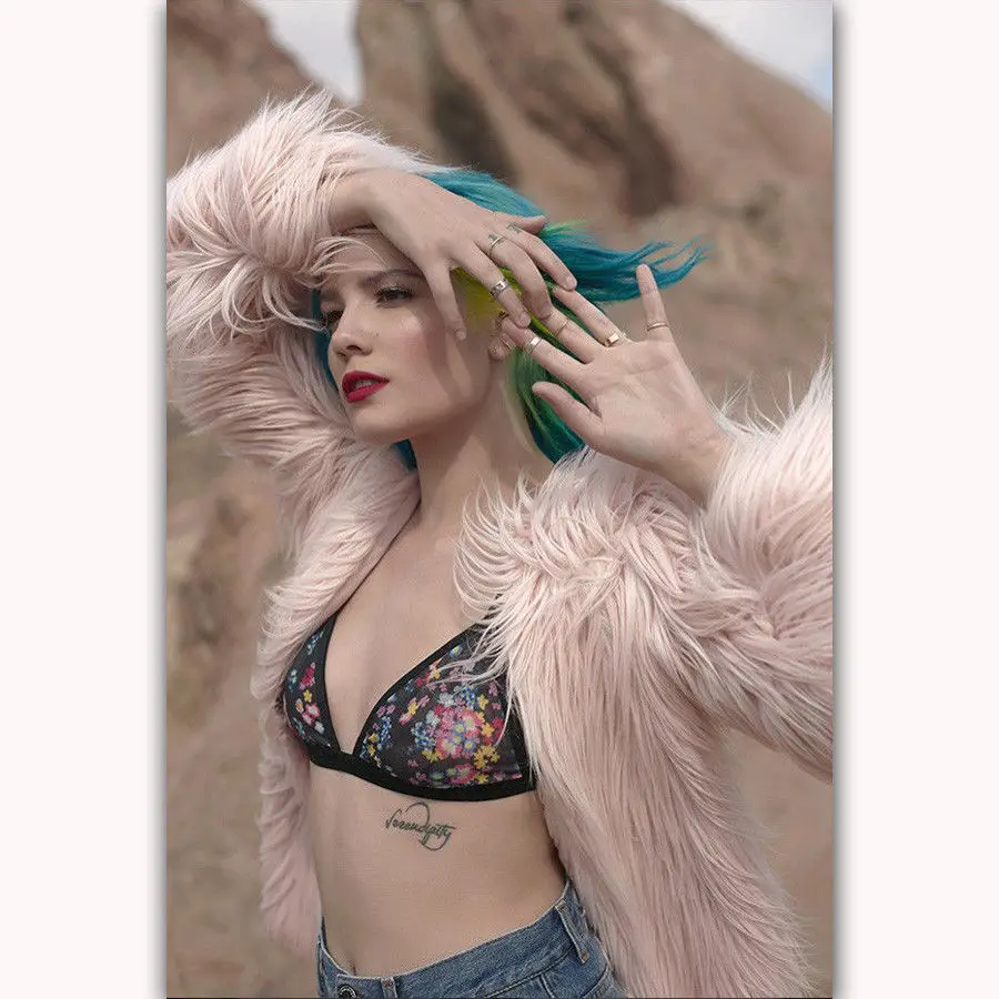 Горячий Новый Halsey Pop beauty Music Badland Шелковый художественный плакат Настенная