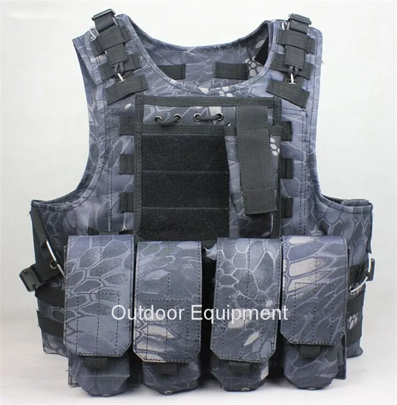 Professional sales Tactical Vest USMC Army Airsoft Tactical Military Molle Combat Assault Plate Carrier Vest CS clothing (3)