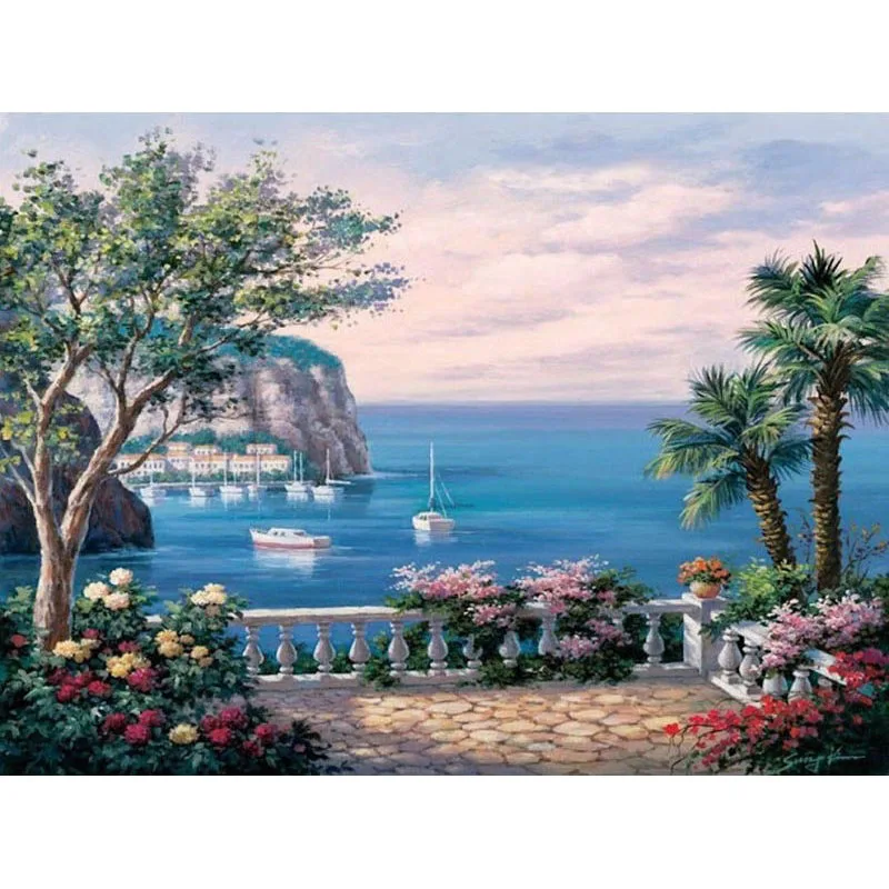 Diamond-embroidery-scenery-sea-5D-Diy-diamond-Painting-picture-Needlework-cross-stitch-diamond-mosaic-home-decor