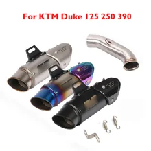 Duke 125 250 390 RC 390 Motorcyle Exhaust Pipe System Muffler Tip Pipe Mid Link Connect Tube for KTM Duke 125 250 390 2017 2018 цена Duke 125 250 390 RC 390 Motorcyle Exhaust Pipe System Muffler Tip Pipe Mid Link Connect Tube for KTM Duke 125 250 390 2017 2018 цены онлайн