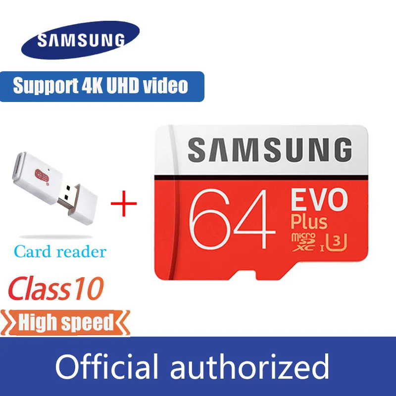 SAMSUNG Micro SD карта памяти 32 Гб 64 Гб 128 ГБ 256 Гб класс 10 SDXC SDHC U3 UHS-I TF карта 4K HD microsd для смартфонов и планшетов и т. Д