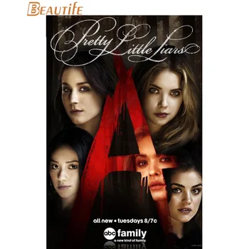 

New Arrival pretty little liars Cloth Silk Poster Home Decoration Wall Art Fabric Poster Print 40X60cm.50X75cm,60X90cm
