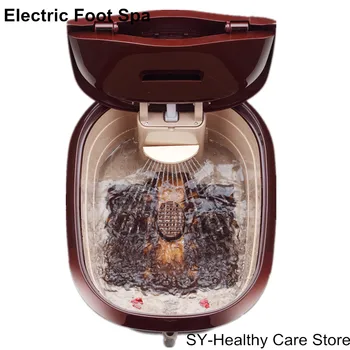 

2020 New Best present Electric foot spa automatic massage foot basin electric heating foot care beauty tool deep barrels