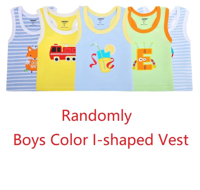 5PCS/Pack Baby Boy Tank Tops Sleeveless Girls Vest Tanks Newborn