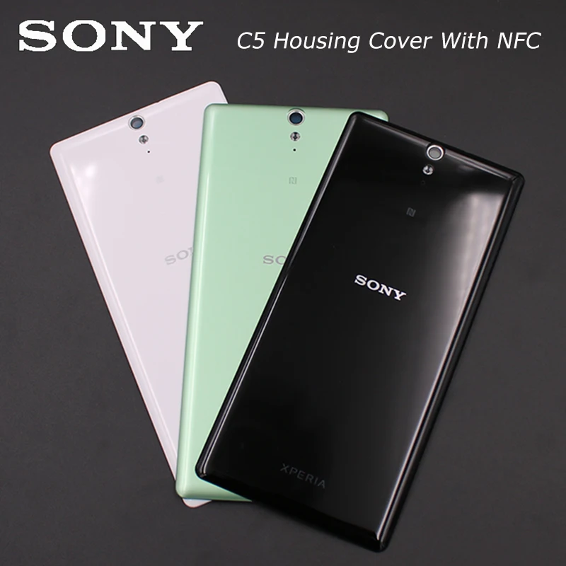 

Brand New Original For Sony Xperia C5 Ultra E5553 Plastic Housing Cover Back Door Battery Case Replacement Parts With Logo + NFC