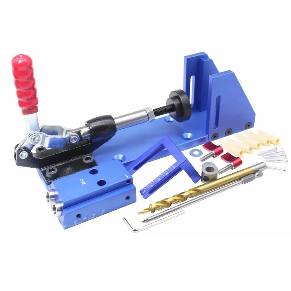 

Aluminum Alloy Carpenter Guide Locator Drilling Kit Woodworking Inclined Hole Guide Set Oblique A Model