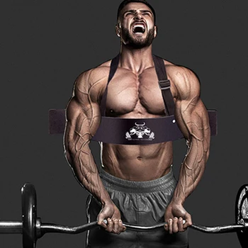 

Weightlifting Arm Blaster Adjustable Straps Aluminum Alloy Board Bomber Bicep Curl Triceps Muscle Training Gym Equipment