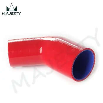 

64mm-70mm Racing Silicone Hose Hose 45 Degree Reducer Elbow Pipe Intercooler Turbo include 1 pcs red