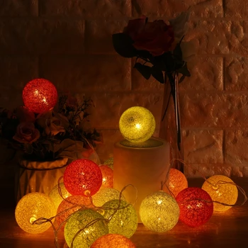 

20Pcs Ball LED String Lights Fairy Decoration Party Wedding Holiday Lighting