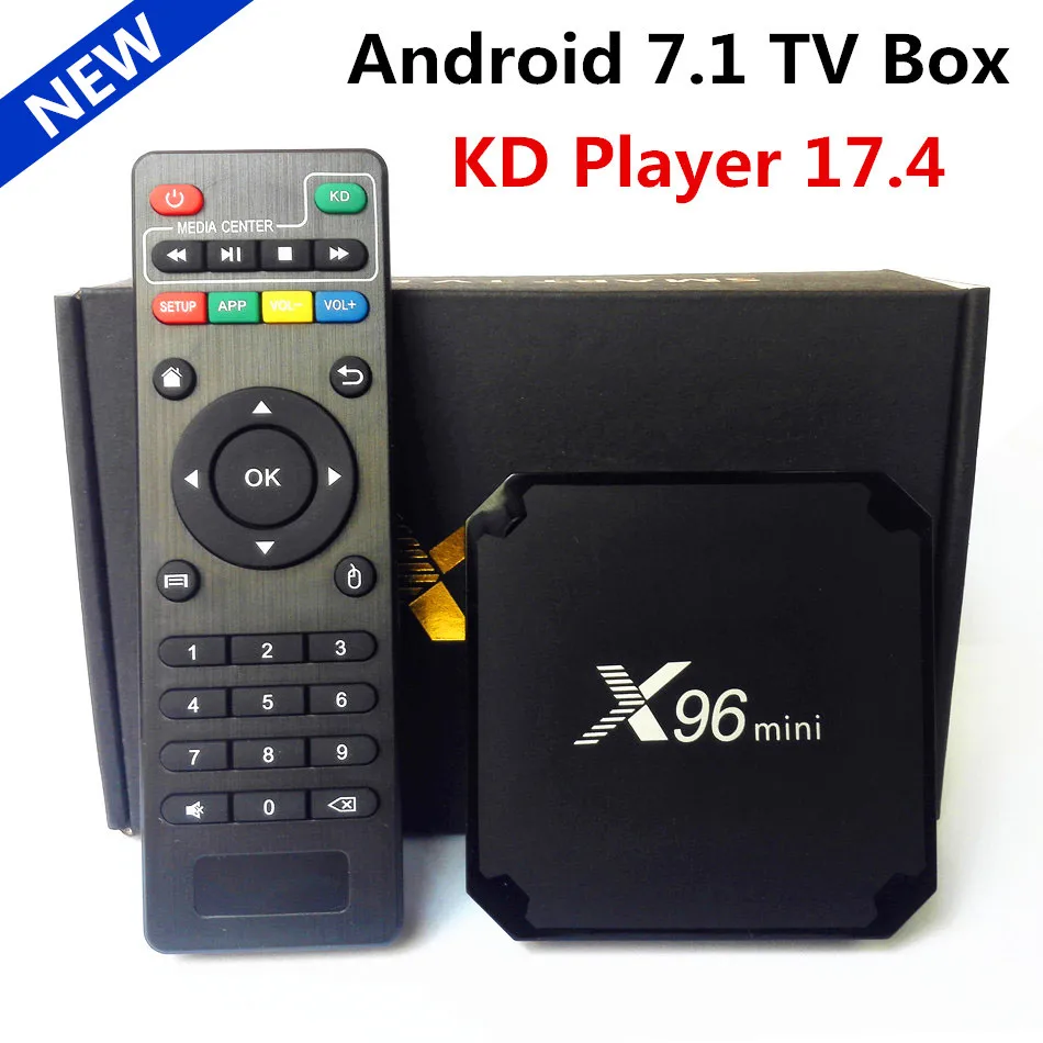 Original X96 mini Android 7.1 Smart TV BOX Amlogic S905W Quad Core 2GB/16GB KD Player 17.4 Media Player IPTV WIFI Set Top Box