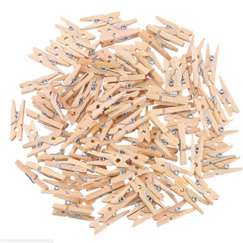 

5-50pcs/lot 25/35/45/72mm Mini Wooden Clips DTY Craft Supplies Wood Clips for Photo Paper Peg Postcard Clips Wedding Decor