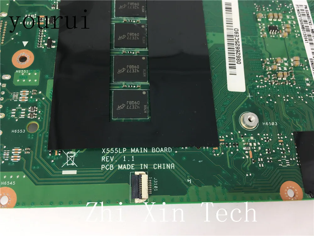  yourui X555LD Laptop Motherboard For ASUS X555LD X555LP Test onboard mainboard REV 1.1 4G-RAM I7-45