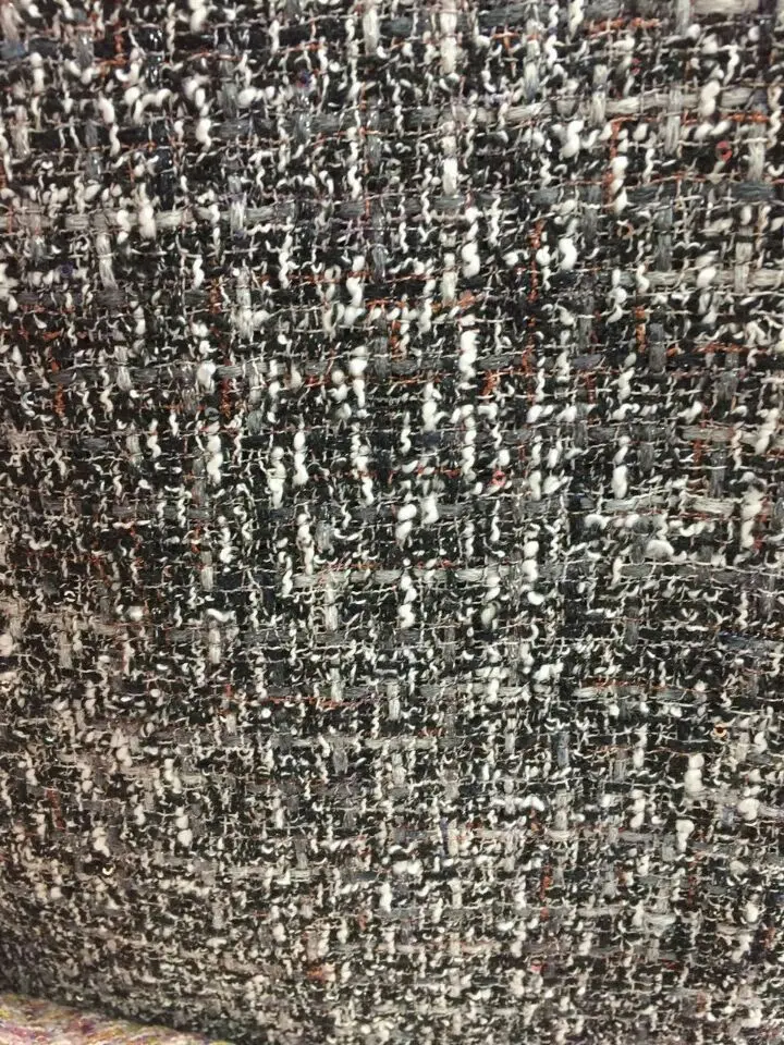 Твидовая ткань, цветная линия, плетеная, 5 цветов на выбор, с блестками, плетеная, цена за 1 метр, 150 см в ширину