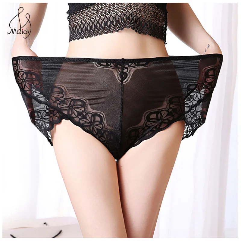 2 шт./партия женские прозрачные кружевные трусы размеры до 6XL|plus size panties|size pantiespanties
