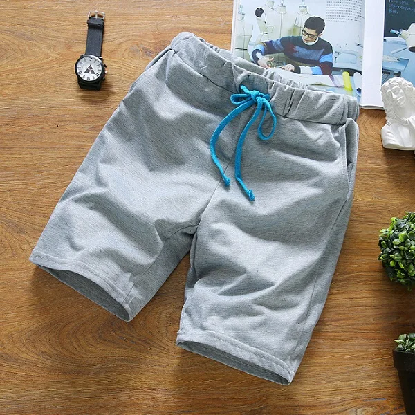 light gray Быстросохнущие мужские пляжные шорты брендовые Короткие штаны Повседневная одежда Шорты Верхняя одежда шорты мужские Moda Praia Плюс Размер M-3XL - Цвет: light gray