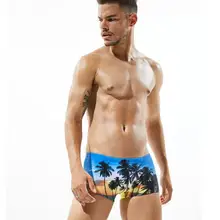 Мужские шорты, новая мужская одежда для плавания, геометрические формы, принтованные плавки, гей-бикини, плавки для плавания с низкой посадкой