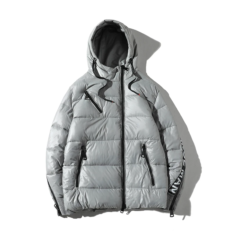 Una Reta, зимняя куртка, пальто, мужские Новые повседневные куртки с капюшоном, Мужская парка в стиле хип-хоп, пальто, плюс размер, модное дизайнерское теплое пальто на молнии для мужчин