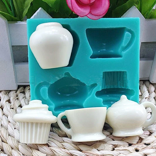 

Luyou New Arrival DIY Cup Shape Silicone Cake Mold Fondant Cake Decorating Baking Tools Happy Birthday Decoration FM654