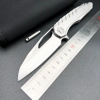 

D2 Steel Tactical Camping Survival Folding Pocket Knife Utility Hunting Flipper Knives Bearing Outdoor EDC Combat Rescue Tools